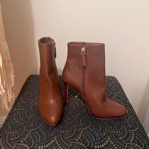 Nine West QUANETTE PLATFORM LEATHER BOOTIES - Picture 5 of 7